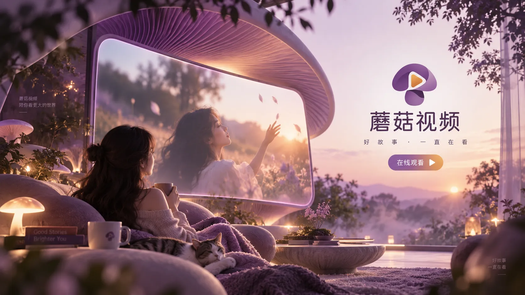 蘑菇视频内容浏览主题主视觉